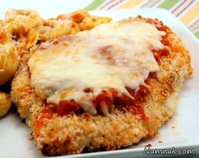 مرغ با پنیر پارمزان